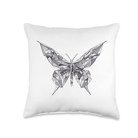 Faltkunst süße Origami Tiere Papierfalten Mädchen Origami Butterfly Japanese Art Women Throw Pillow, 16x16, Multicolor