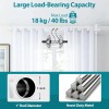 DEROFIT Room Divider Curtain Rods No Drilling–120"H x 114"W Floor
