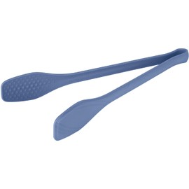 carrotez Premium Salad Tongs, Anti-Slip,Non-Scratch, Noise-Free 11.5 inch Silicone Tongs Blue