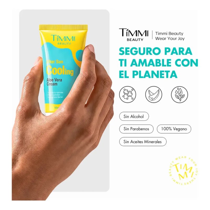 Timmi Beauty After Sun Gel Aloe Vera Calmante Hidratante 50g