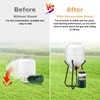 WADEO Propane Refill Adapter for 1lb Tank with Propane Cylinder