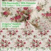 Fabric Tablecloth Washable Table Linen Tablecloth Cotton Polyester Roses 100