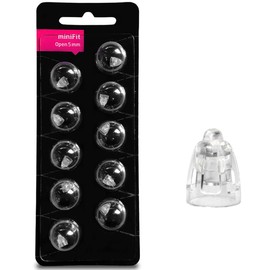 MiniFit Open Domes 5mm,6mm,8mm,10mm Ear Tips for Oticon Hearing Aids with Hearing Aid Supplies Cleaning Kits (5MM)