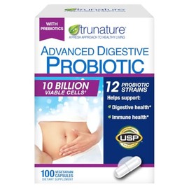 Trunature Advanced Digestive Probiotic White 100 Count