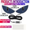 2 Pcs Eyes Light,Half-Devil's Eye Light Car Light,Devil Eyes Light