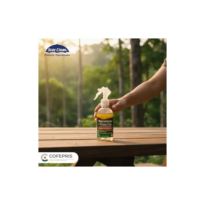 REPELENTE DE INSECTOS y MOSQUITOS 300ML de STAY CLEAN. DEFENSA