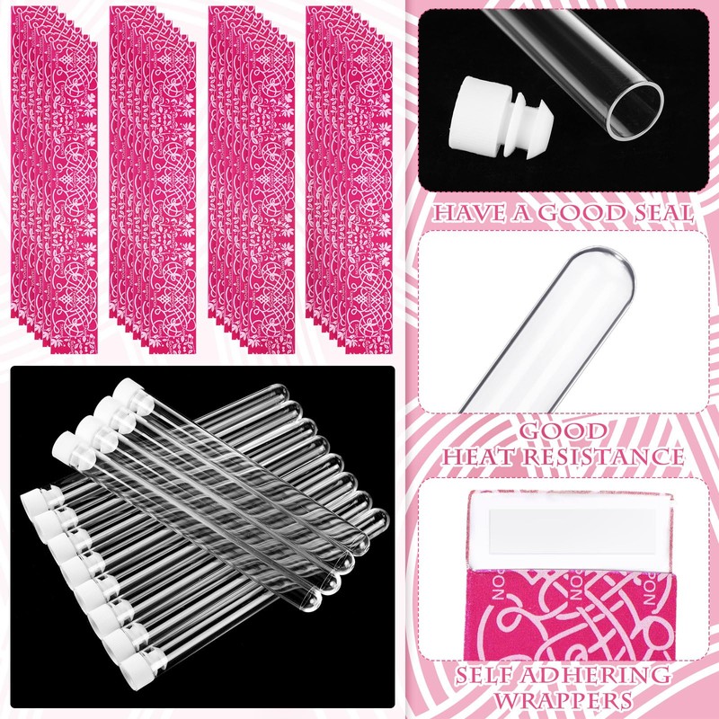 Copkim 38 Pcs Tampon Flask Set Included Tube Flasks Containers