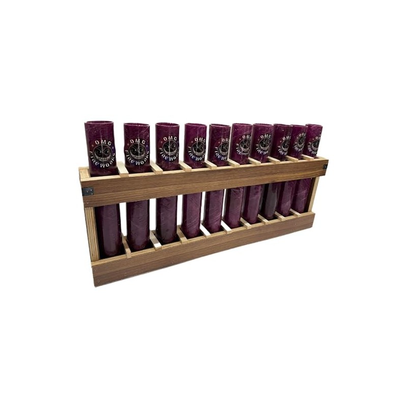 Fireworks Mortar Rack 10 Shot Vertical Rack With 1.75" Fiberglass