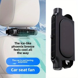 Adjustable Usb-Powered Portable Efficient Safe 3-Speed Bladeless Car Cooling Fan