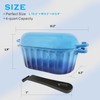 FANQIEW Dutch Oven Enameled Cast Iron Bread Pan with Lid
