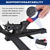WORKPRO Desktop Leather Hole Punch Set, Rotary Belt Hole Puncher