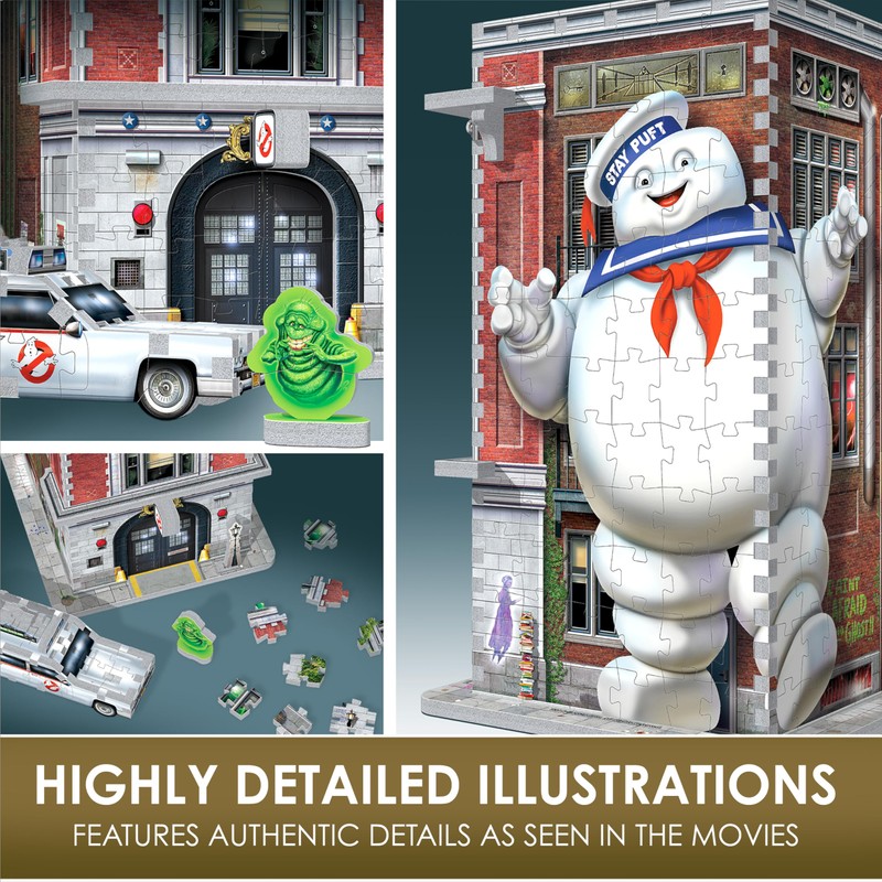 Wrebbit3D Ghostbusters 3D Puzzle Model of Firehouse Headquarters | Includes