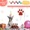 Weecent 48 Pcs Dog Paw Print Cupcake Toppers