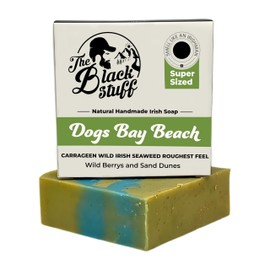 The Black Stuff Mens Natural Soap - Longer Lasting Handmade All Natural Mens Soap - Dogs Bay Beach Soap for Men