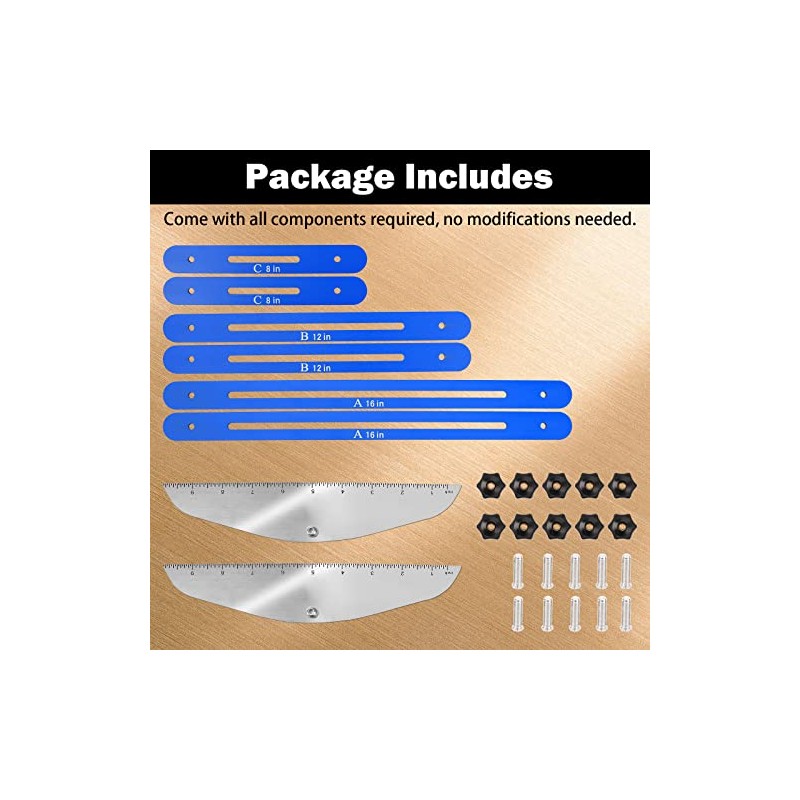 Stair Tread Template Tool, FEITON Stair Gauge Set Shelf Layout