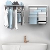 2 Pcs Wall Mount Clothes Drying Rack 26 X 31.5