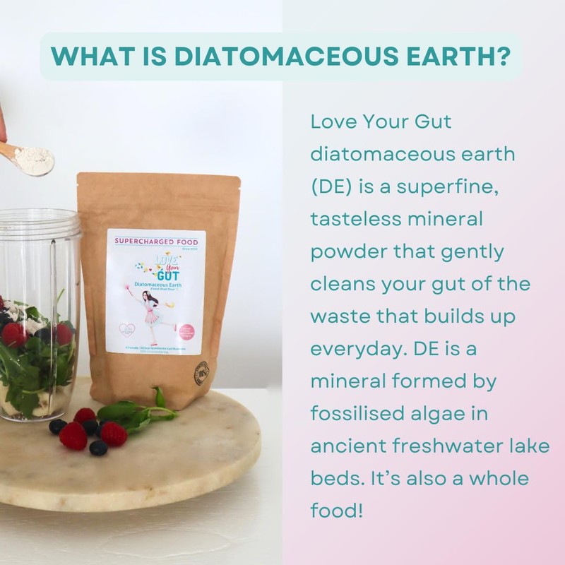 Love Your Gut diatomaceous Earth Powder 100g, by Supercharged Food