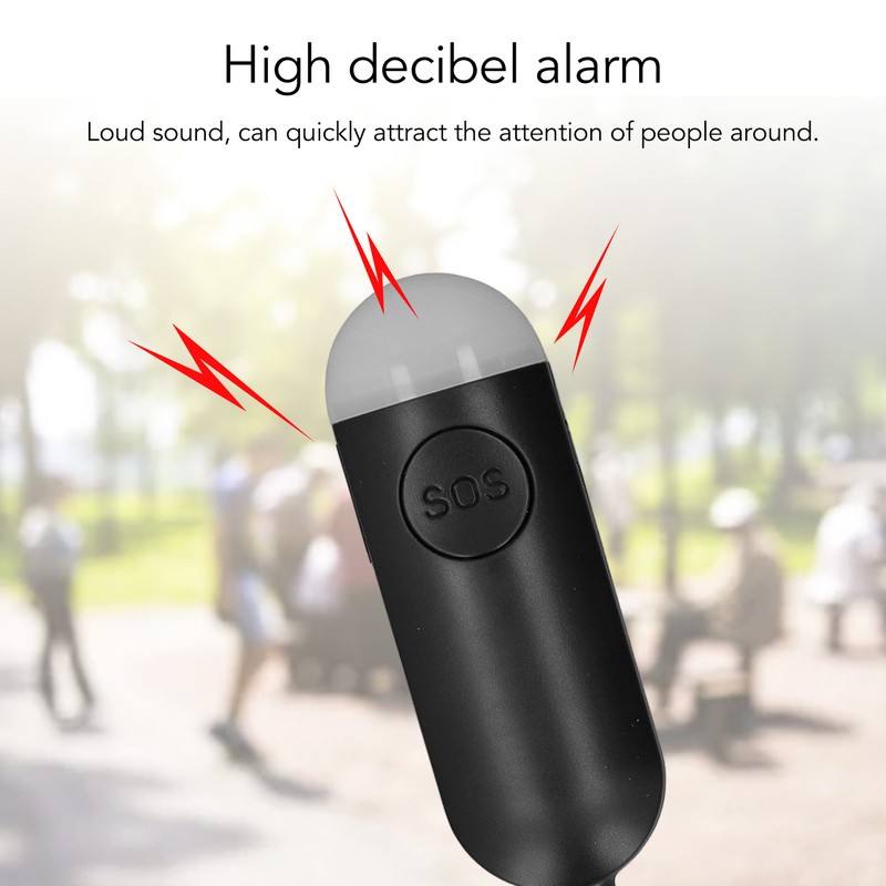 Personal Safety Alarm Portable USB Rechargeable LED Light Versatile Self
