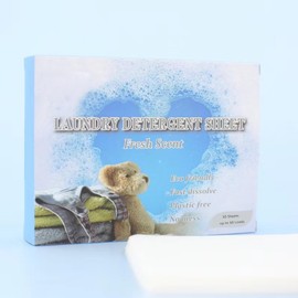 Travel Laundry Detergent - Laundry Sheets Detergent Eco-friendly No Plastic Recyclable Packaging,Washing Detergent Soap Strips for Home Dorm Travel Camping (L, Count, 30)