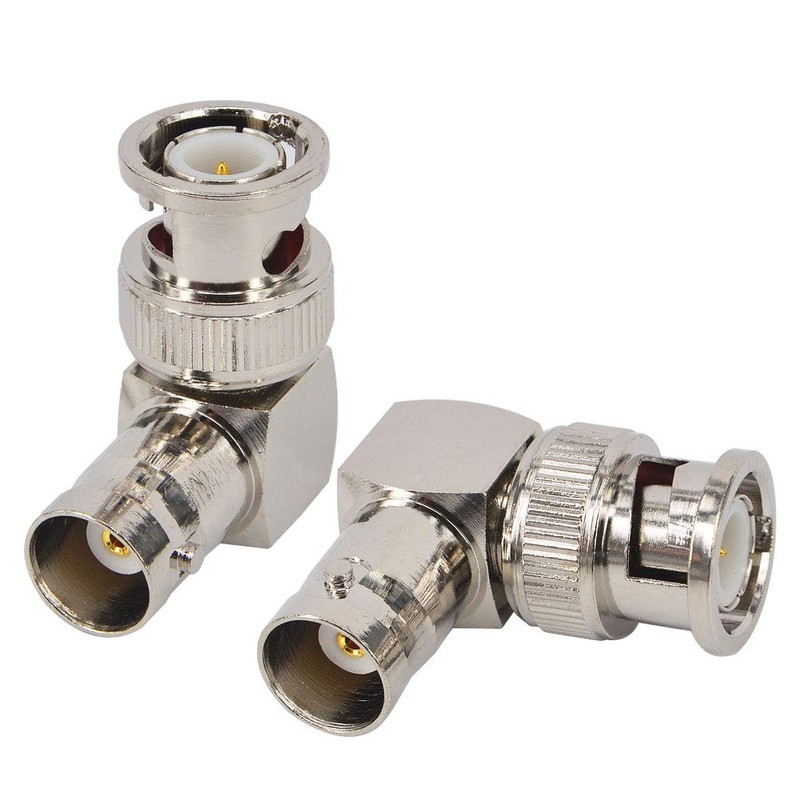 leeyovk BNC Connector BNC Male to BNC Female Right Angle