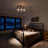 vivihobb Dimmable Black Plug in Track Lighting Kit,3 Light Plug