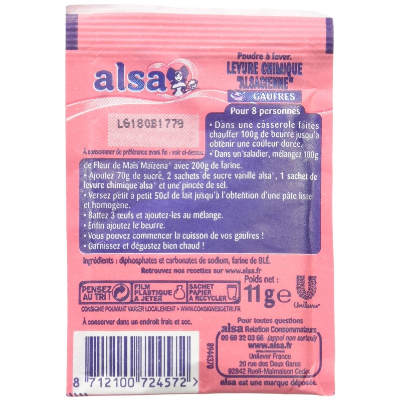 Alsa 7 sachets de Levure 11 g