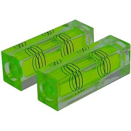 High Precision Mini Level Bubble Small Horizontal Bubble Three Line Horizontal Pearl Level Magnetometer 2PCS (Without magnet)