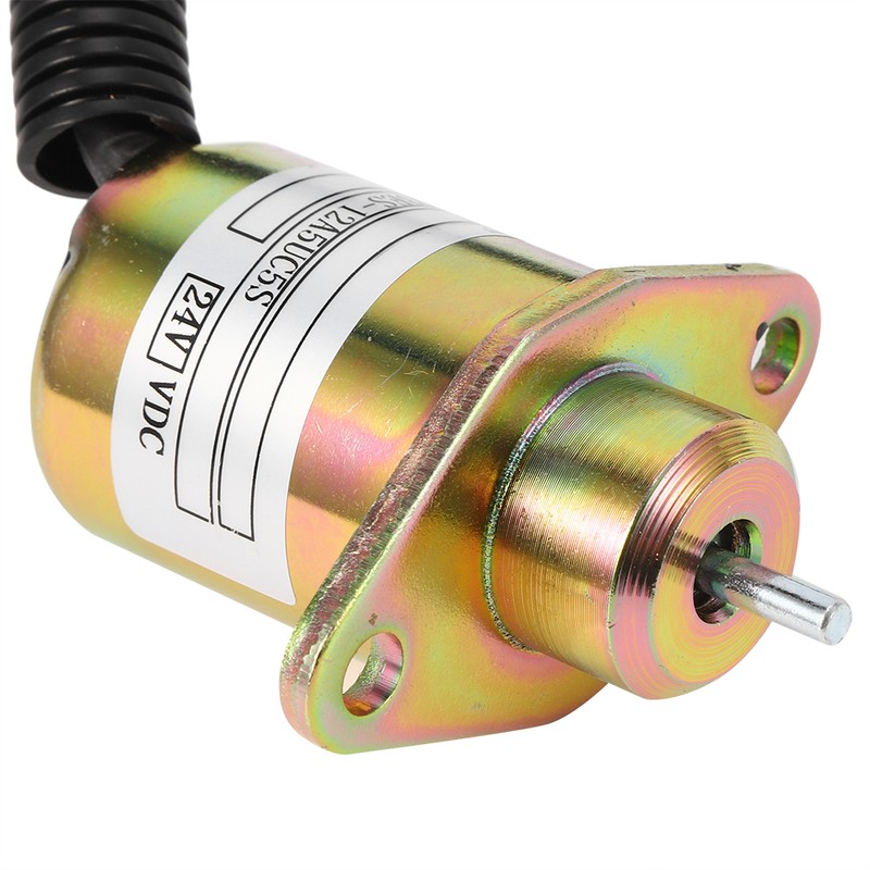 Engine Shut off Solenoid Valve 1503ES‑12A5UC5S Steel Shell DC 24V