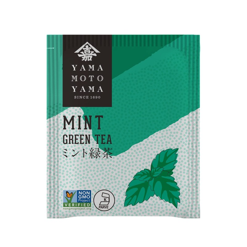 Yamamotoyama Mint Green Tea, 18 bags