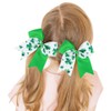 Koolgil Girl's St. Patrick's Day Bowknot Hair Tie Four Leaf
