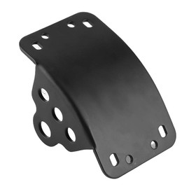 Qiilu Soporte de placa de matrícula de montaje lateral, kit de soporte de luz trasera de placa de matrícula de montaje lateral apto para motocicleta Cruiser/Bobber/Chopper con ejes de 3/4 '