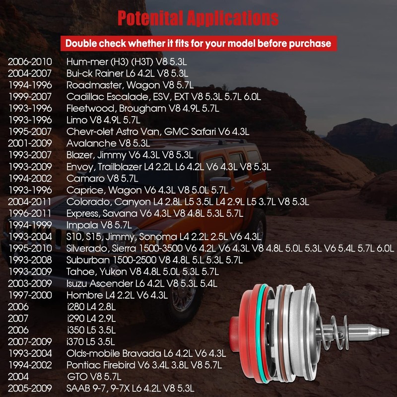 High performance Corvette Servo Piston Assembly with Cover, Snap Ring