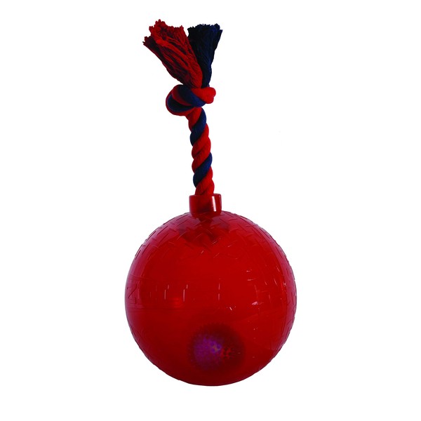 Zeus LED Bomb Spike Ball, Large Dog Toy, Black (Color