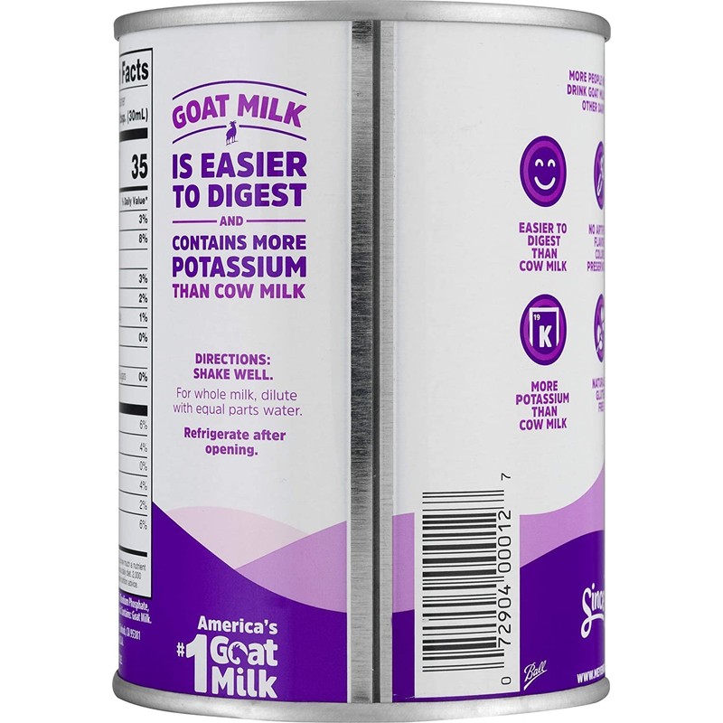 Meyenberg Evaporated Goat Milk, Vitamin D, 12 Fl Oz (Pack