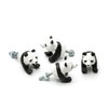 Miniblings 4X Möbelgriffe Pandabär Griffe Handarbeit Upcycling Kinderzimmer - Schubladengriffe