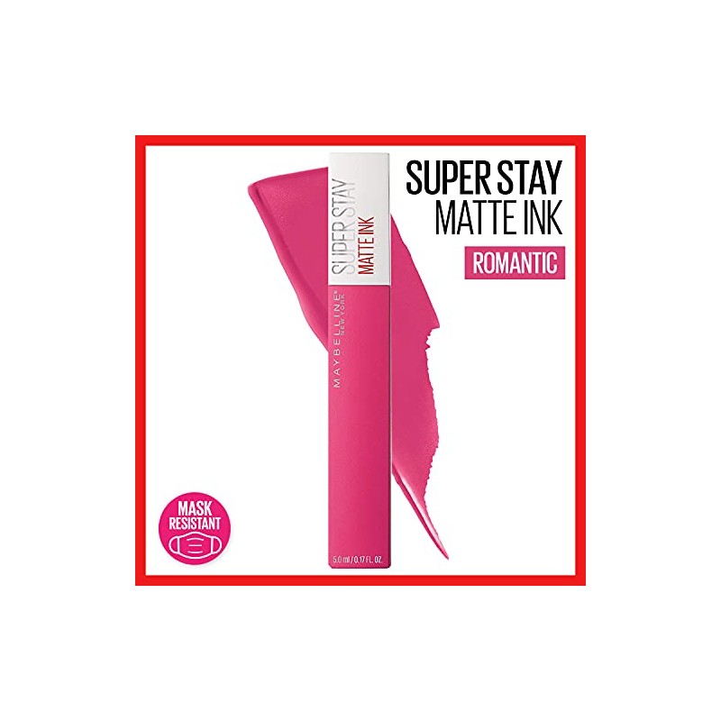 Maybelline Labial Liquido Matte Larga Duracion Superstay, Matte Ink 30