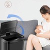 EUNEWR Automatic Dustbin Non-Contact Infrared Motion Sensor Bin 12L (Black)