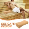 Mobestech Sauna Neck Rest Simulated Rattan Sauna Pillow Sauna Backrest