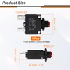 sourcing map 3Amp Thermal Circuit Breaker, 125/250V AC 32V DC