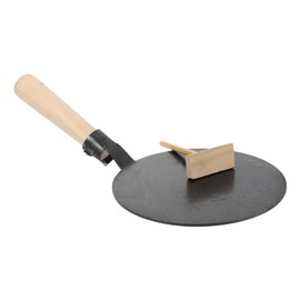 HOLIDYOYO Crepe Pan with Spreader Flat Frying Pan Dough Spreader for Roti Egg Omelet Tortilla Dosa Skillet Pan Crepe Maker Pan for Electric Induction Gas Stove Kitchen Cookware