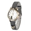 Cute Girls Ladies Watch,FQ234 Gray Genuine Leather Strap Girls Student