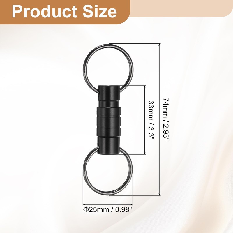 [PATIKIL] Quick Release Key Chain, Detachable Pull Away Key Ring