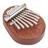 8 Tone Kalimba Thumb Piano C Key Mini Portable Mahogany