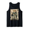 Frog Samurai Warrior Katana Ukiyoe Ronin Tank Top