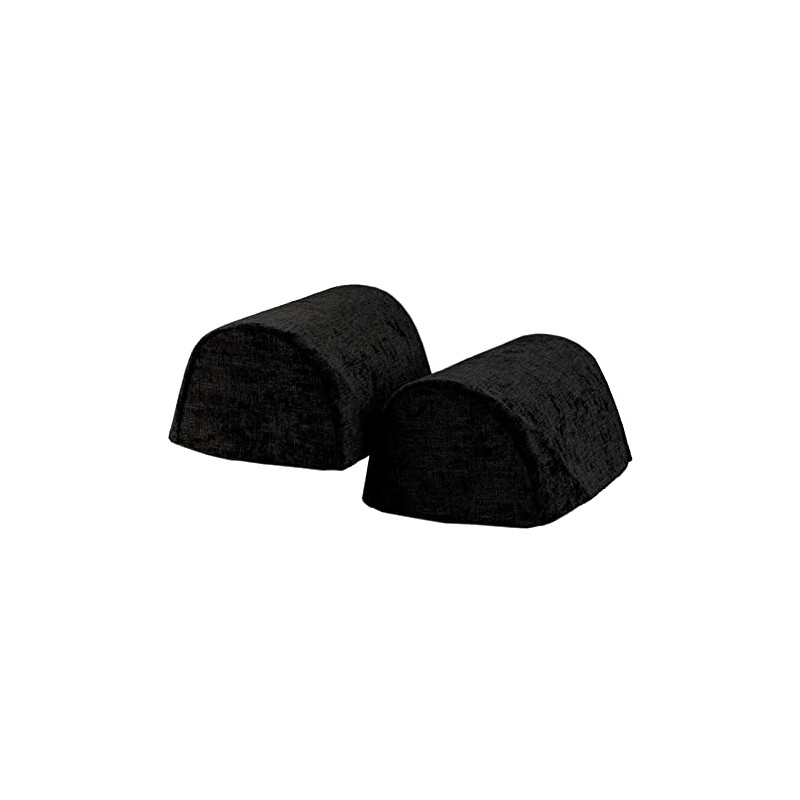 Classic Home Store Crushed Velvet Chenille Pair of Standard Round