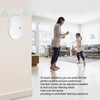 Wireless Doorbell Colorful Flashing Light 57 Ringtone Adjustable Volume for