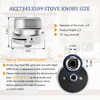 AEZ73453509 Stove Knobs Replacements Compatible with lg Gas Range Oven