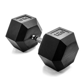 CAP Barbell 120 LB Coated Hex Dumbbell Weight, New Edition (SDRIS-120)