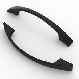 FURNIWARE Pack of 10 Handles, 96 mm Hole Spacing, Furniture Handles, Cabinet Handles, Kitchen Handles, Furniture Drawer Handles, Furniture Handles, Drawer Handles, Matt Black