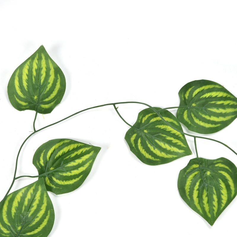 Simulation Watermelon Leaf Rattan Green Leaf Plant Ceiling Decoration Vine